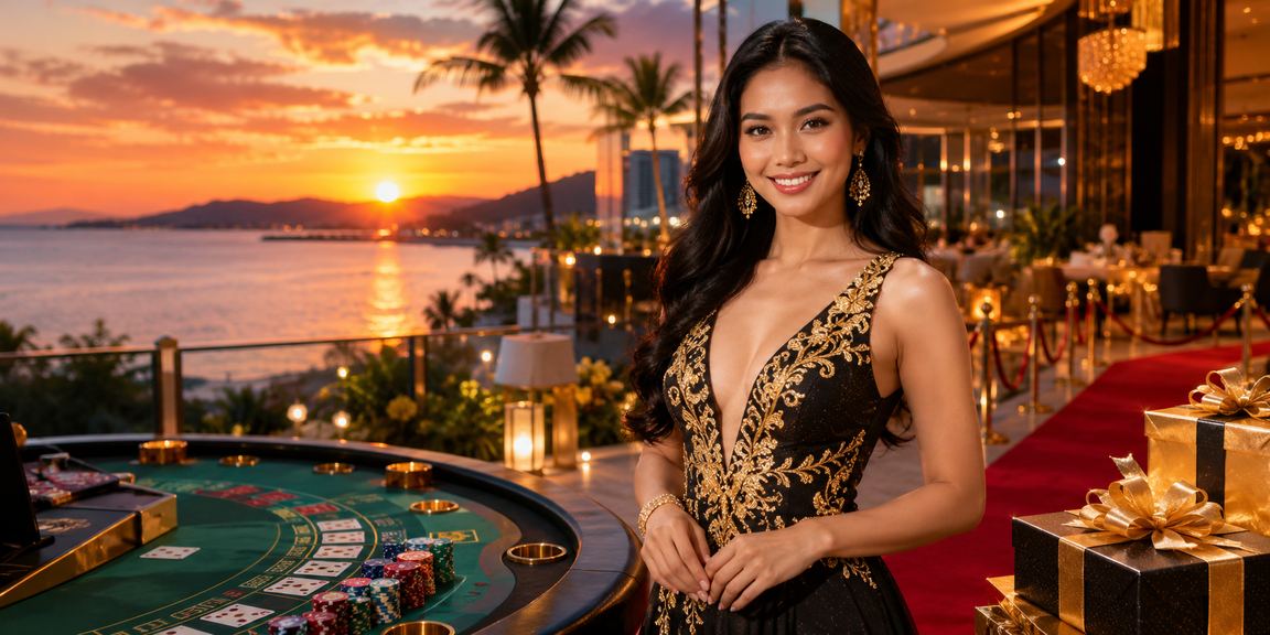 Pemain baccarat kasino langsung di Kota Kinabalu Sabah Malaysia menggunakan peranti mudah alih